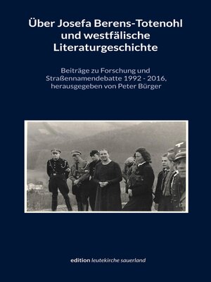 cover image of Über Josefa Berens-Totenohl und westfälische Literaturgeschichte